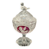 Hofbauer Crystal Candy Box - "Ruby Birds" Model