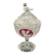 Hofbauer Crystal Candy Box - "Ruby Birds" Model