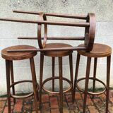 Set of 4 Bauman bar stools