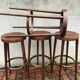 Set of 4 Bauman bar stools