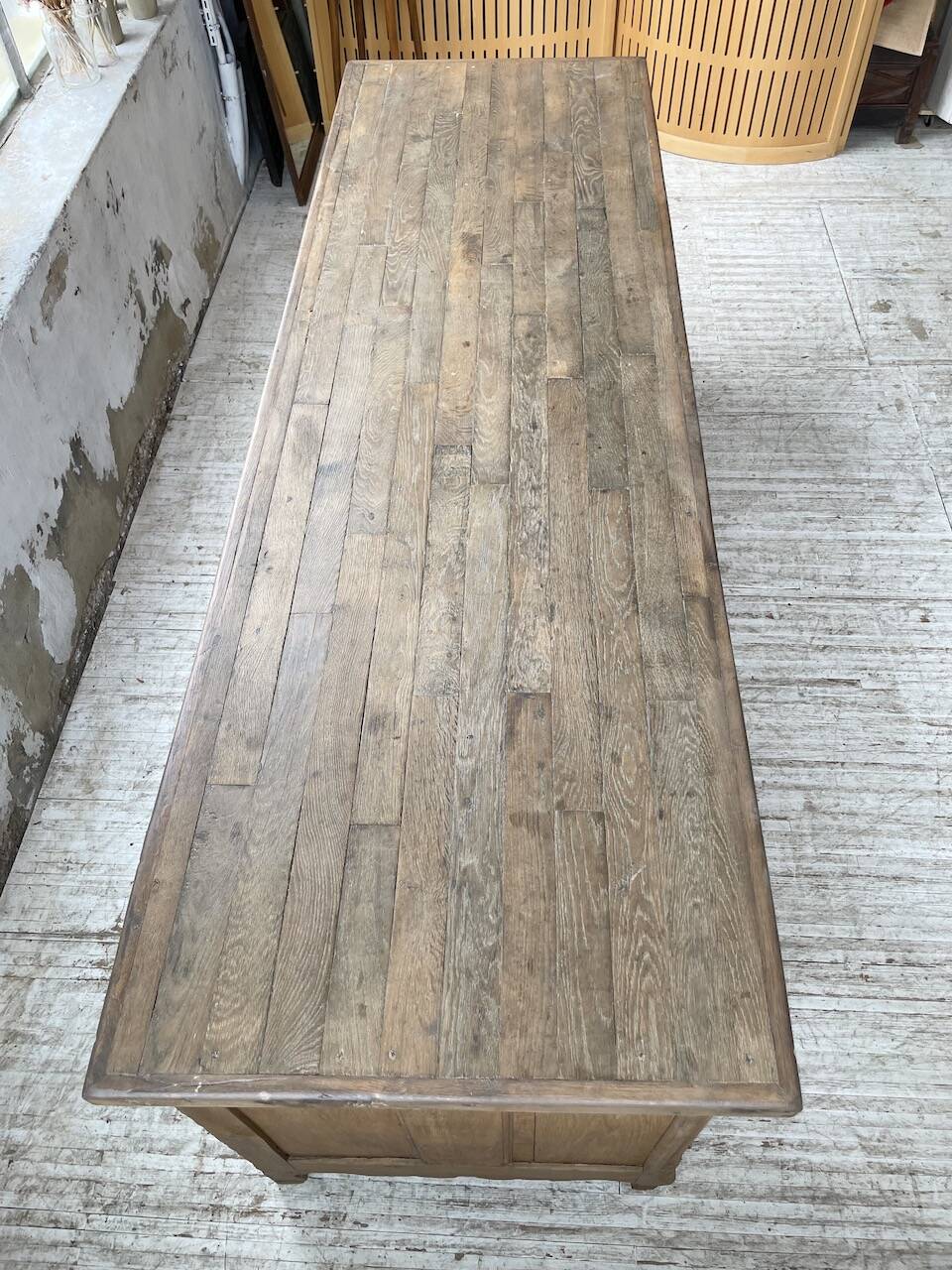 Comptoir en chêne XXL 260 cm