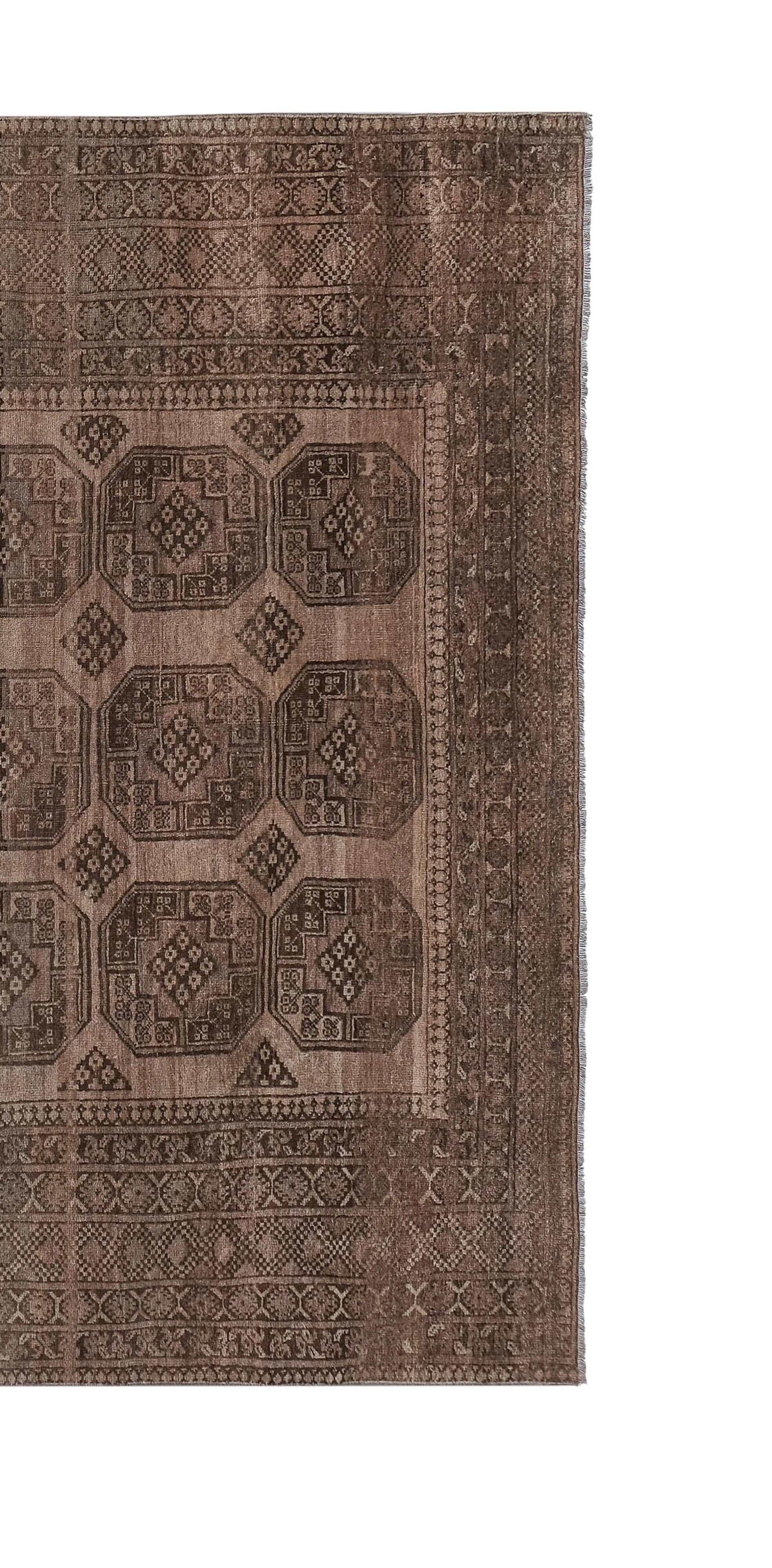 Vintage Turkish handmade rug 257x284 cm