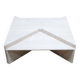 Vintage travertine coffee table published by Roche Bobois
