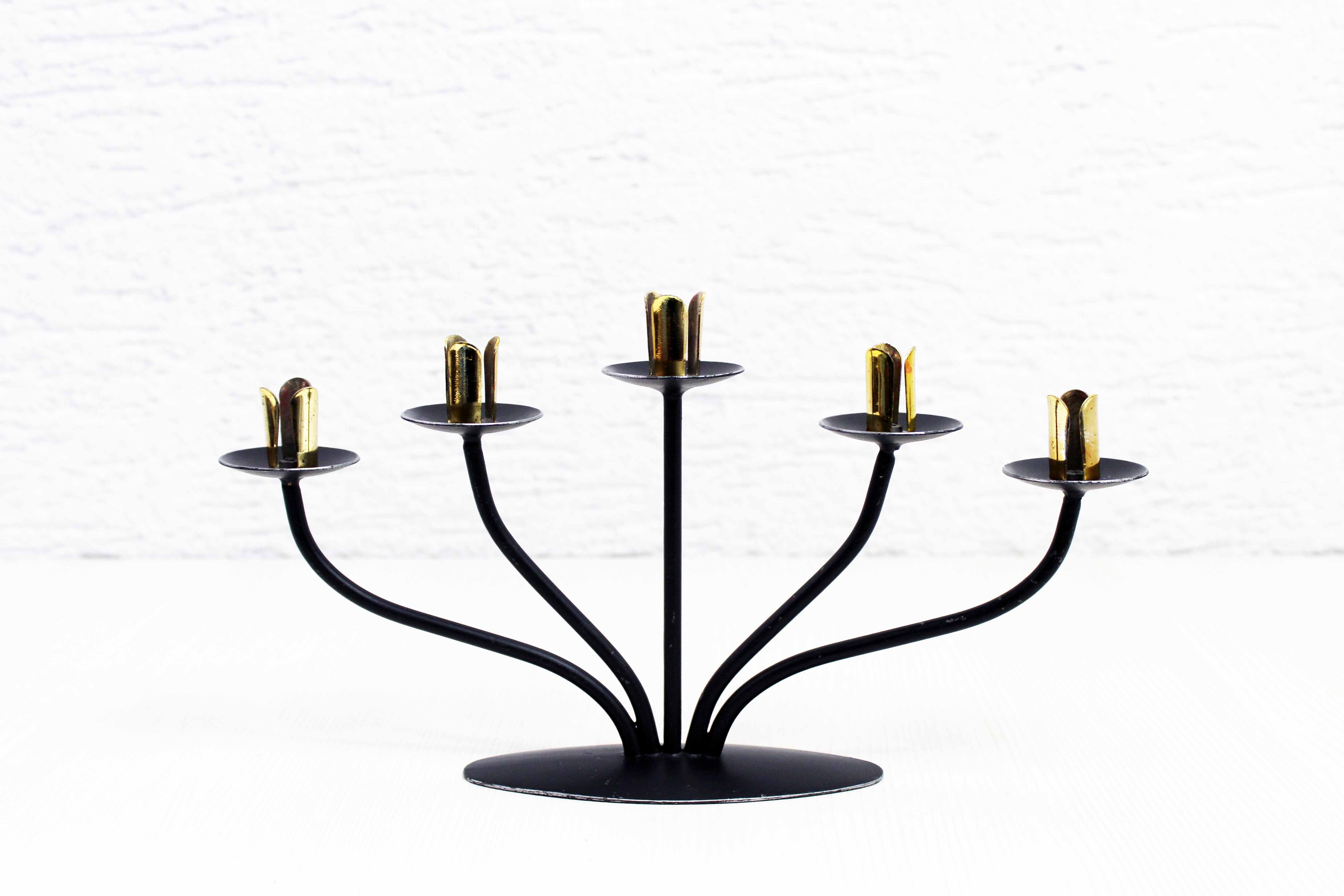 Vintage 5-light candle holder
