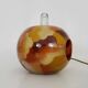 Table lamp in blown glass, apple shape, 1970s.