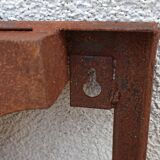 Rock rusty metal sign