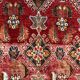 Tapis Abadeh vintage traditionnel 250x169 cm, tapis oriental fait main.