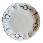 Compote dish or antique footed plate in ironstone - Villey de Longc