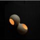 Table lamp or wall lamp in sand color made of ceramic, contemporary work.