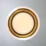 Rare White & Golden Bud Lamp by Luigi Massoni for Guzzini, 1960s