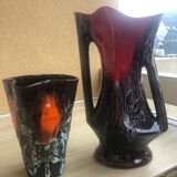 set of 2 vases of vallauris