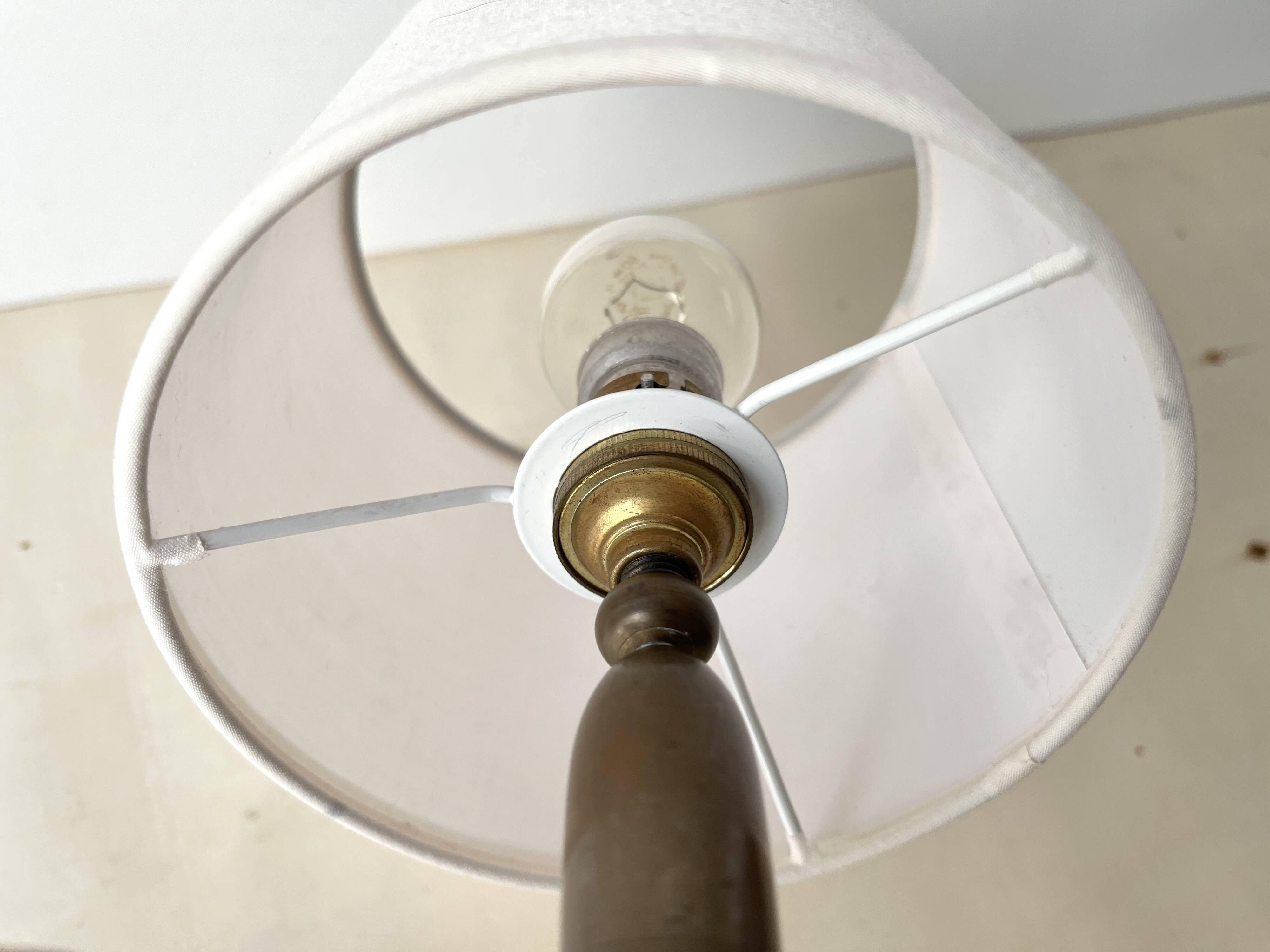 Bronze lamp "acorns" 50s, vintage naturalist light fixture