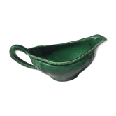 Saucière en faience verte
