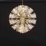 Gigantic brass star-shaped chandelier by Emil Stejnar, Austria, 1960s.