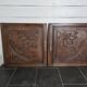 Paire de portes en bois sculpté en chêne