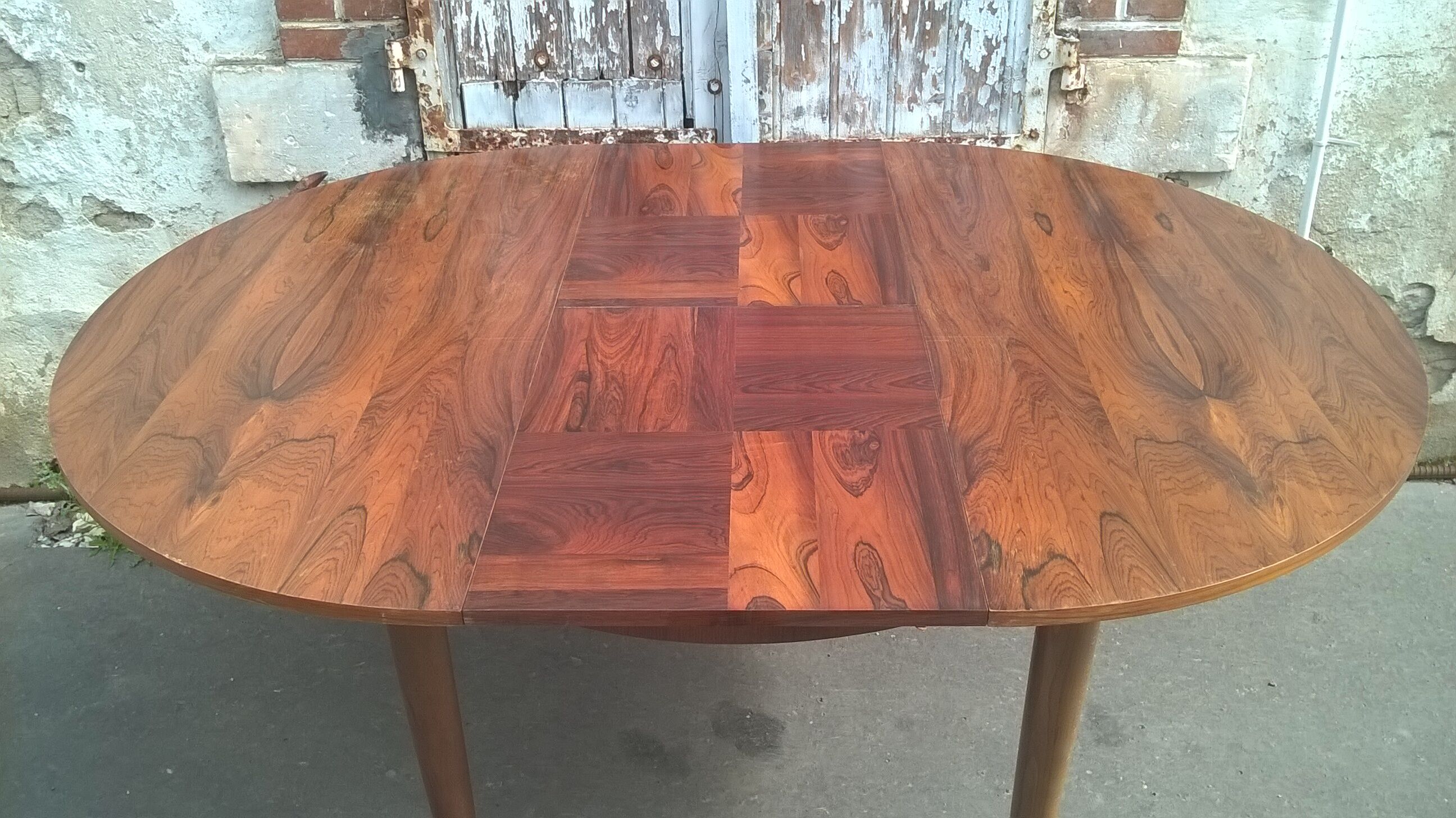 Scandinavian rosewood extension table