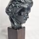Bust of Beethoven in patinated plaster in imitation of bronze, signed, 27 cm
