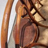 4 curved wooden bistro chairs