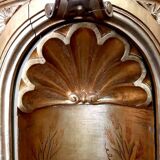 Superb early 19th century church tabernacle in gilded stuccoed wood