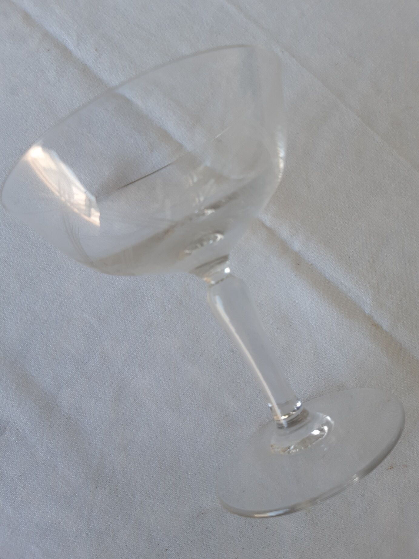 10 coupes anciennes à champagne en cristal