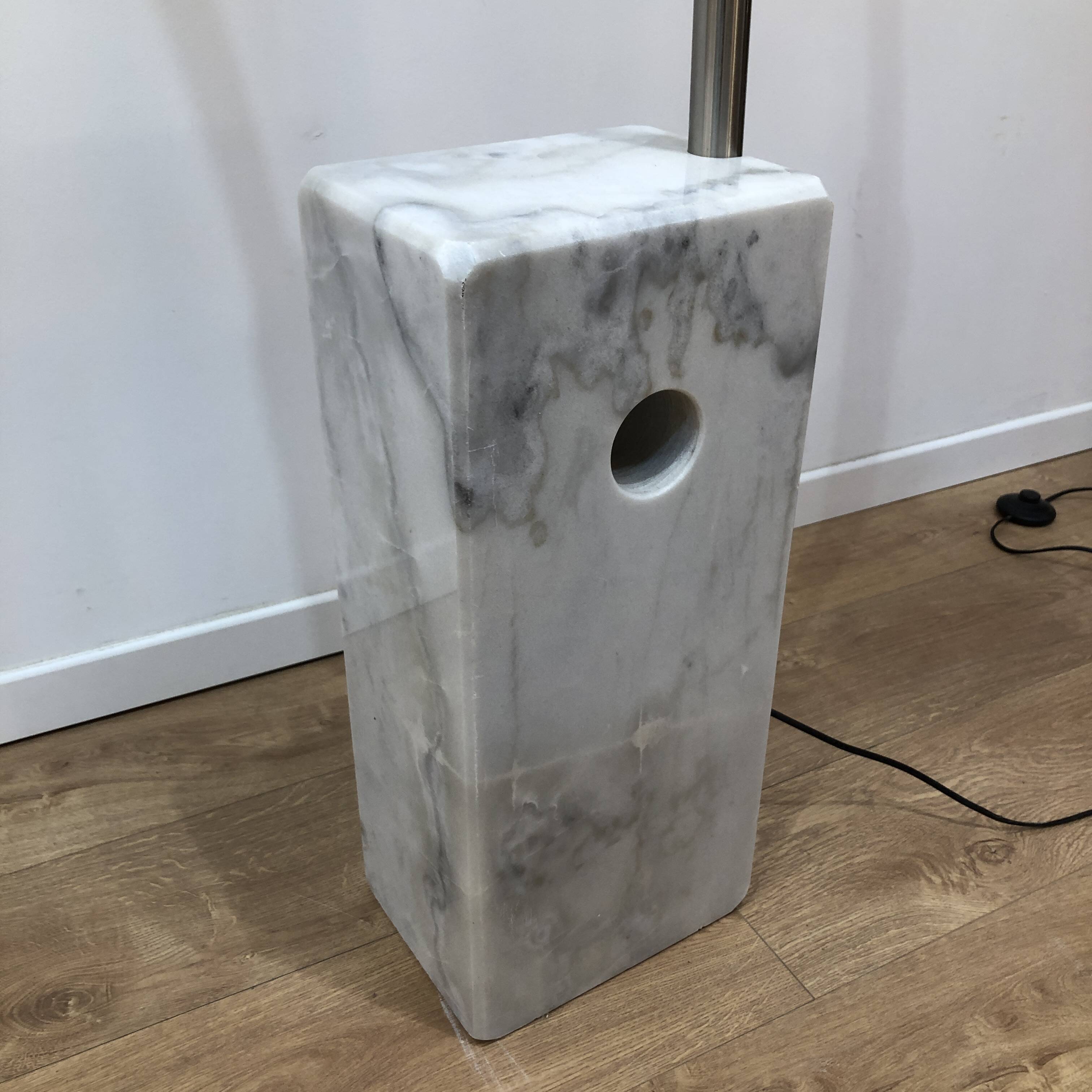 Lampadaire arco vintage pied marble