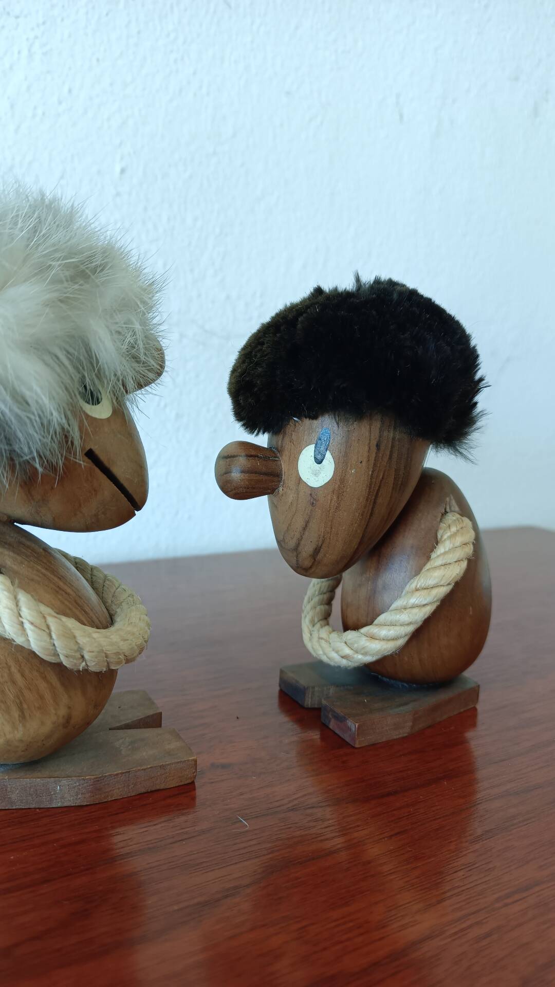 Teak figurines