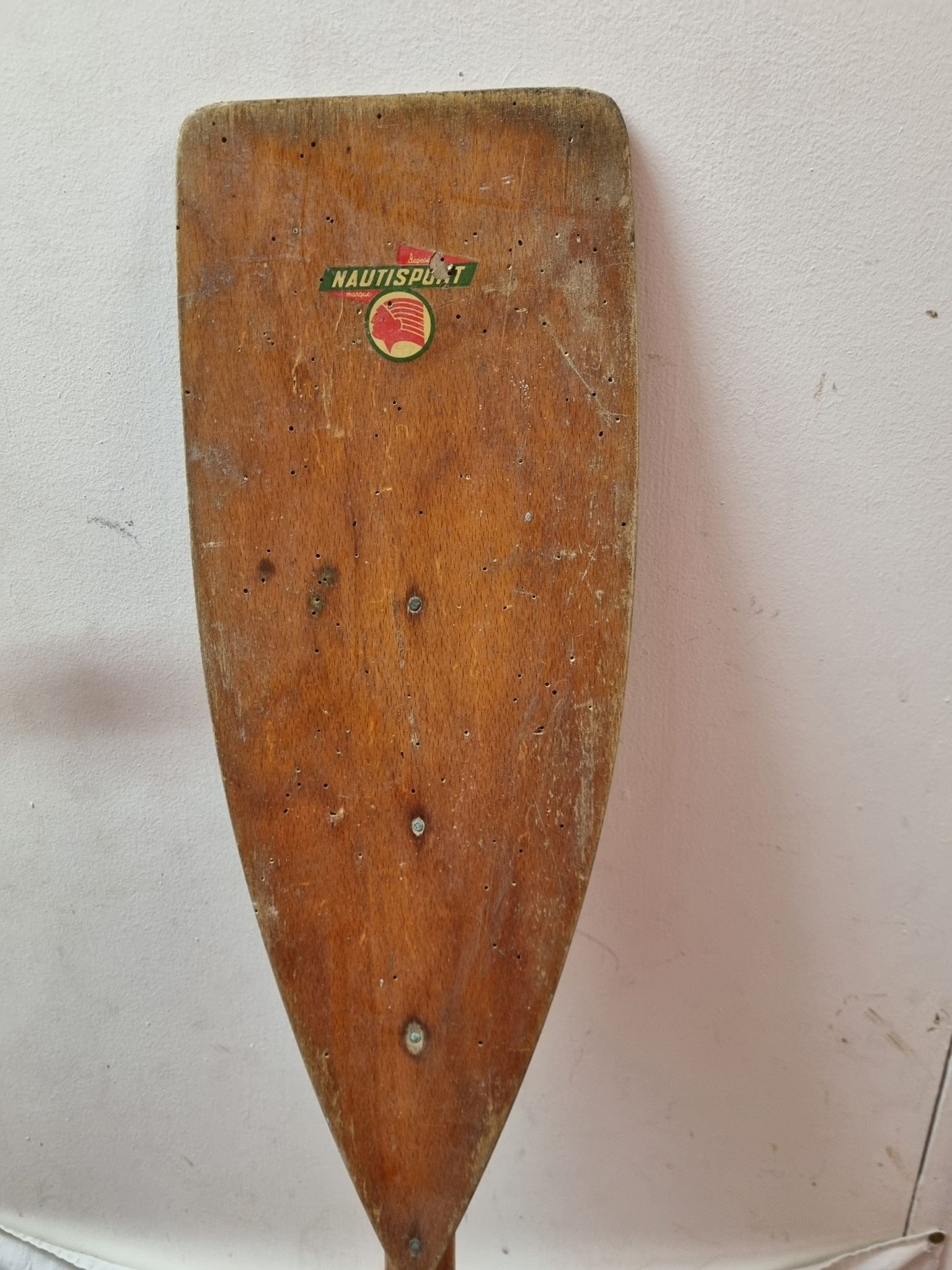 Pagaie rame vintage de 1960,  Nautisport