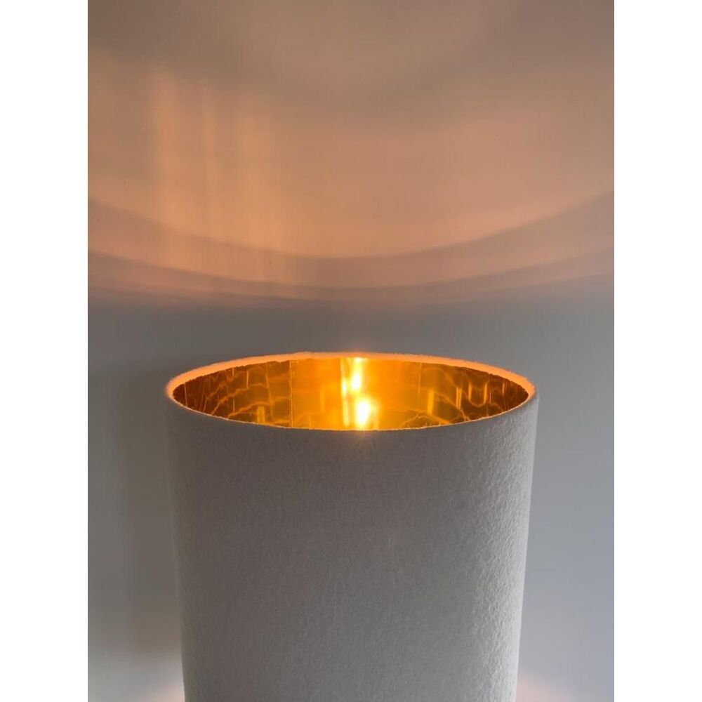 Lot of 2 gold and blue murano glass table lamp