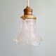 Art Deco trio of pendant lights/table lamps in clear glass, 1920s-30s.