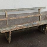 Banc ancien en bois avec belle patine