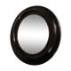 Oval mirror frame molded décor golden fillet ox eye