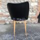 Chaise velours et skaï