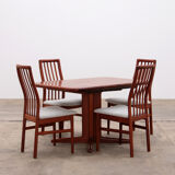 Danish set of 4 Kai Kristansen chairs and a table from Korup, 1960 Denmark.