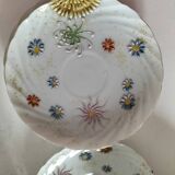 coffee pot, cup and saucers