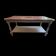Table basse vintage rustique rose et doré