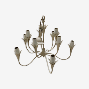 Old 10 branched chandelier