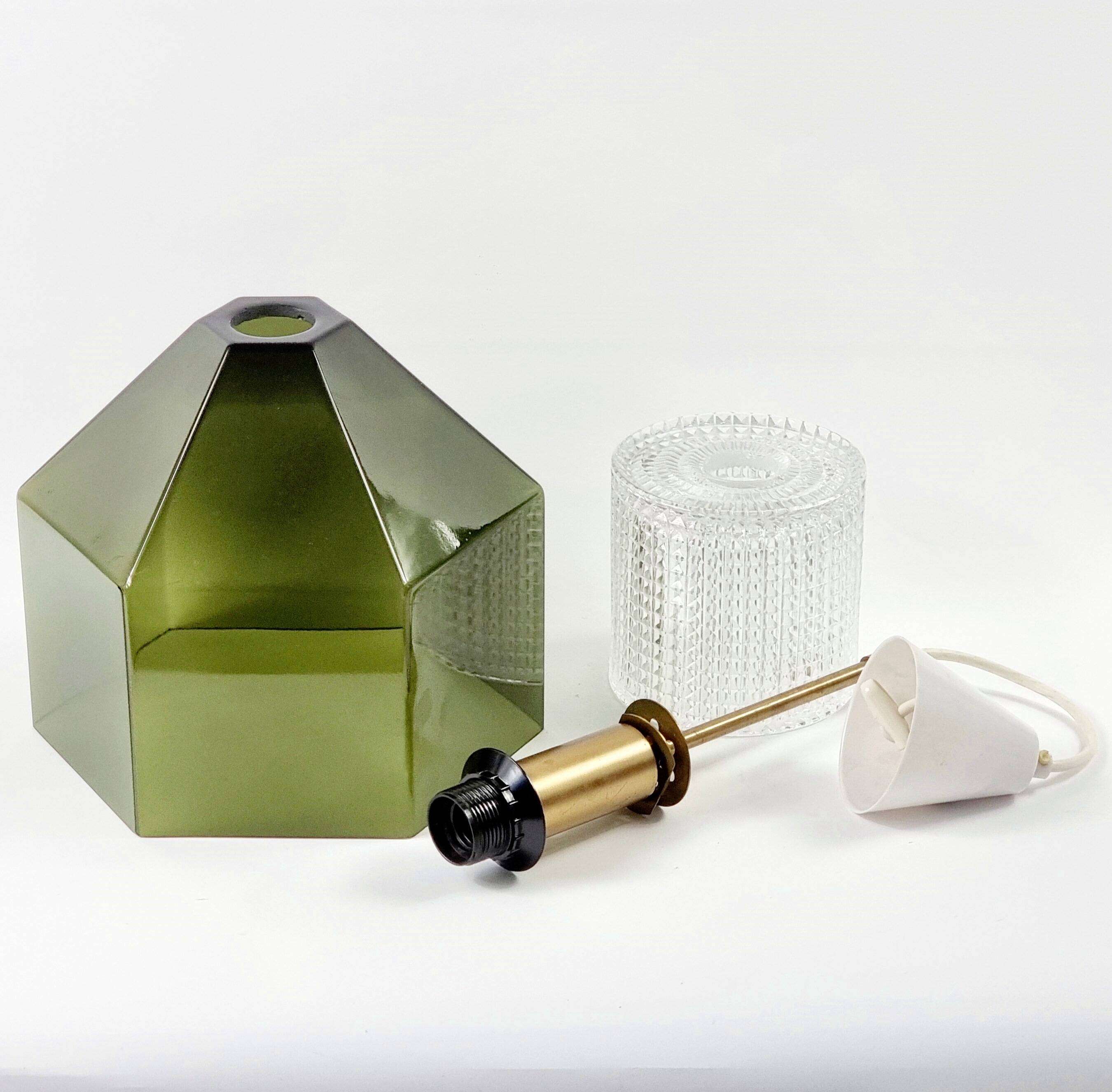 Mid-Century Scandinavian Glass Ceiling Light by Carl Fagerlund for Orrefors, 1960s