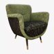 Egg chair from the 1950s, vintage