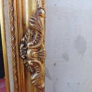 Mirror wood and gilded stucco