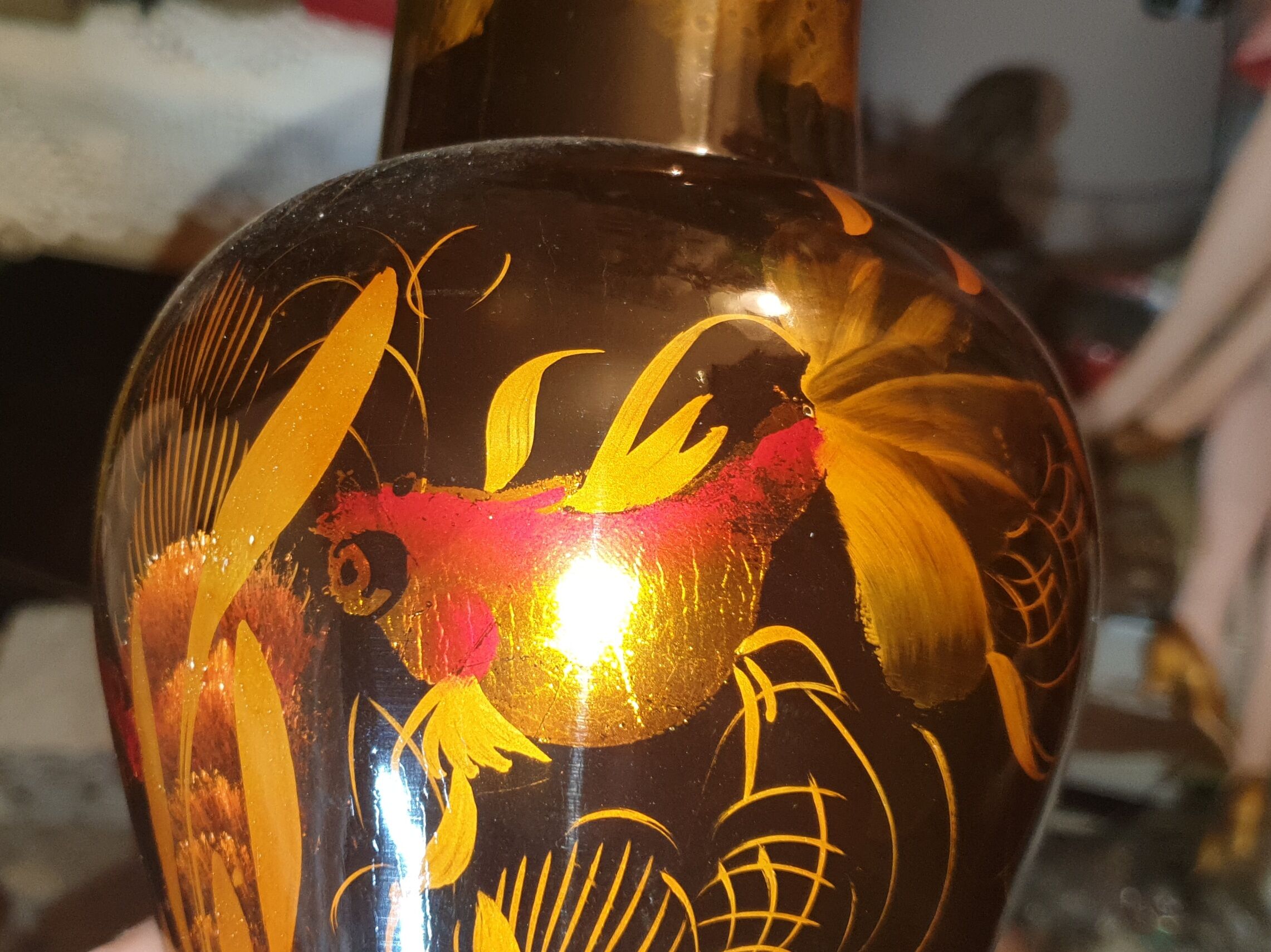 superb chinese lask vase