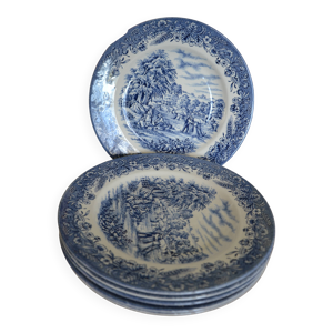 6 assiettes plates Churchill - england