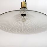 Mid-Century Modern Italian Murano Bubbles Glass Pendant Lamp, 1970s