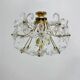 Mid-century crystal flower ceiling lamp, 1970s