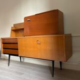 Enfilade, high with secretary, or bass, modular element, 1960