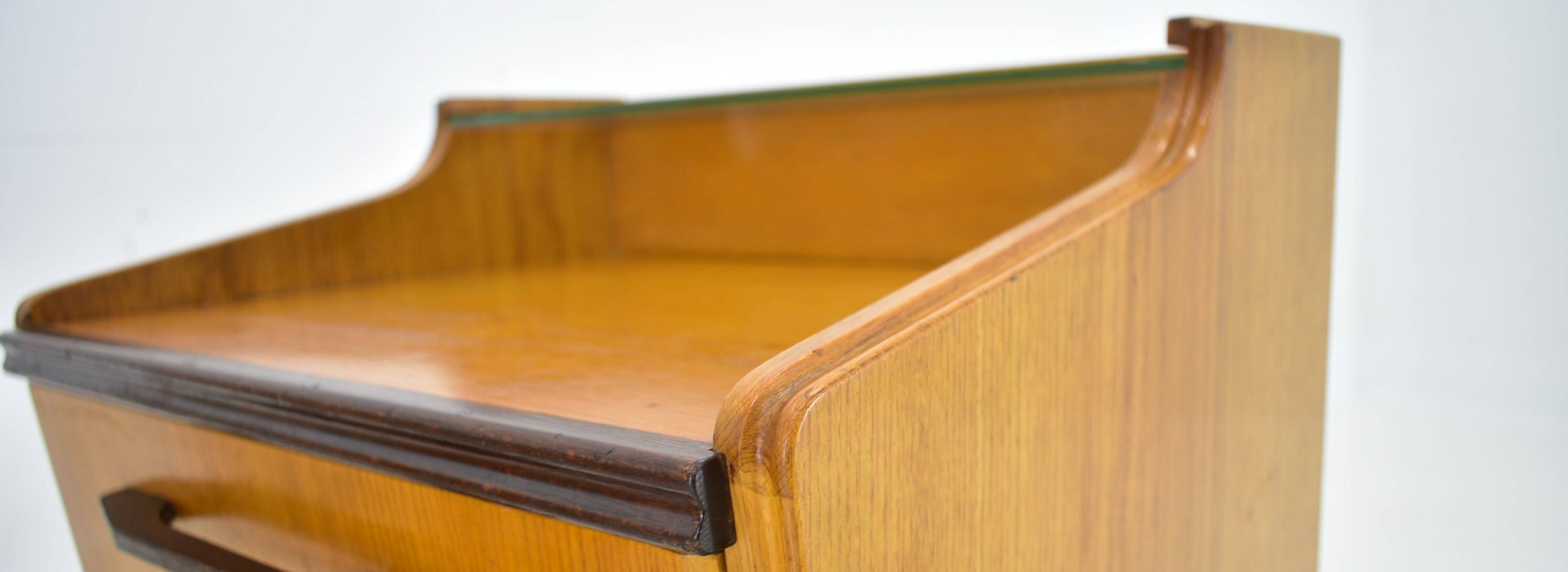 1960s pair of midcentury bedside tables by Mojmir Požár, Czechoslovakia