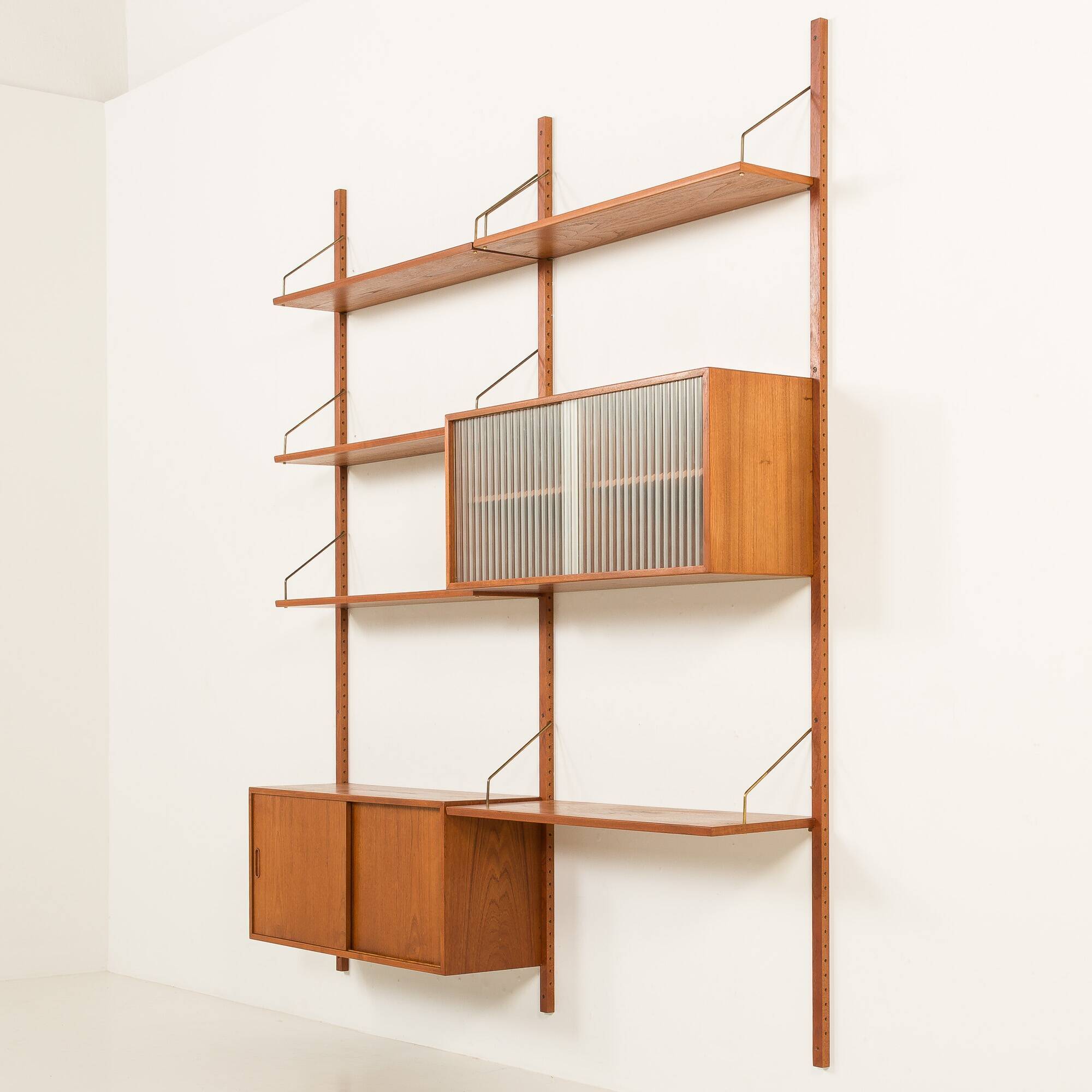 Hansen and Guldborg two bay wall unit, 1960s