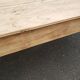 Table de ferme 2 tiroirs peuplier et chataignier