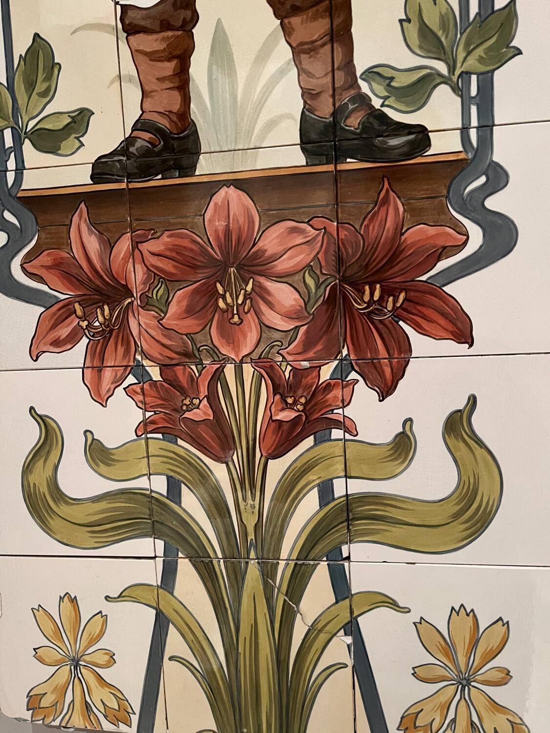 Villeroy and Boch vintage butcher tile fresco