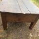 Rustic solid oak coffee table farmhouse initials J C