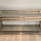 Console en chrome et verre